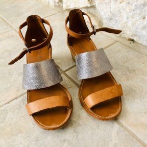 Madewell leather sandals, size 7